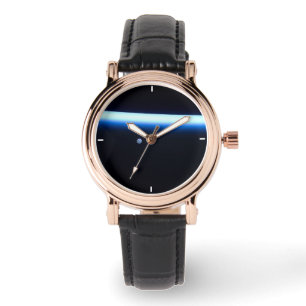 De dunne atmosfeer van de aarde en een gigantische horloge