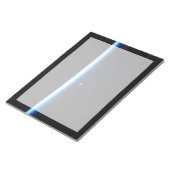 De dunne atmosfeer van de aarde en een gigantische notitieblok (Schuin)