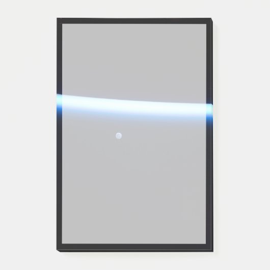 De dunne atmosfeer van de aarde en een gigantische post-it® notes (Voorkant)