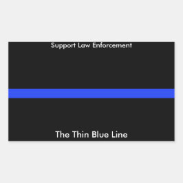 De dunne blauwe lijn aangepaste Sticker