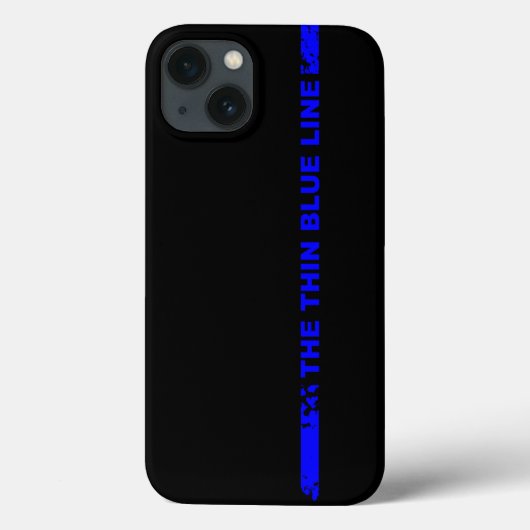 De dunne blauwe lijn Case-Mate iPhone case (Achterkant)