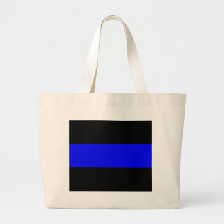 De dunne blauwe lijn grote tote bag
