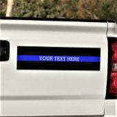 De dunne blauwe lijn - Jouw tekst Hier Bumperstick Bumpersticker