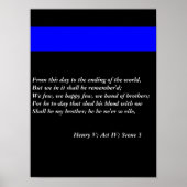 De dunne blauwe lijn poster (Voorkant)