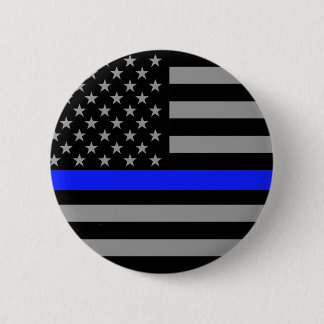 De dunne Button van de Vlag van Blue Line