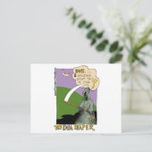 De dunne, grappige halloween Cartoon cadeaus & T-s Briefkaart (Staand voorkant)