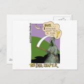 De dunne, grappige halloween Cartoon cadeaus & T-s Briefkaart (Voorkant / Achterkant)