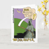 De dunne, grappige halloween Cartoon cadeaus & T-s Kaart (Gele Bloem)