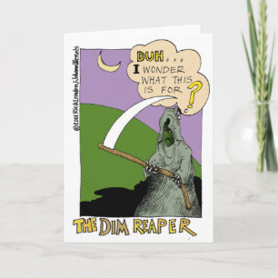 De dunne, grappige halloween Cartoon cadeaus & T-s Kaart