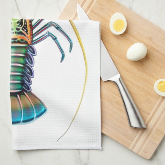 De dunne keukenhanddoek van het gebilasde monster (Quarter Fold)