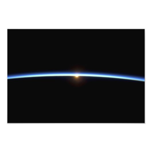 De dunne lijn van de atmosfeer op aarde 2 foto afdruk (Voorkant)