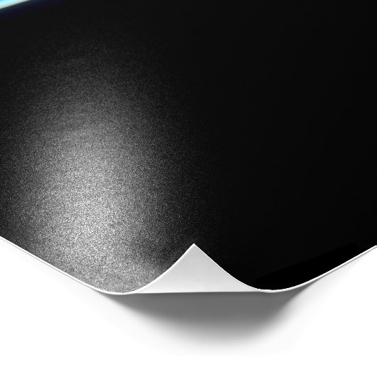 De dunne lijn van de atmosfeer op aarde 2 foto afdruk (Hoek)