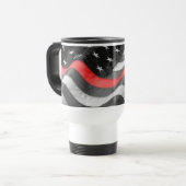 De dunne rode lijn reisbeker (Voorkant links)