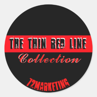 De dunne rode lijn Sticker Fire Dept. Collectie