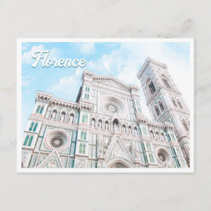 De Duomo Florence Italië Foto Briefkaart