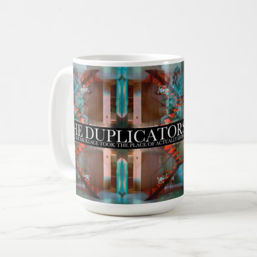 De duplicators koffiemok (Voorkant links)