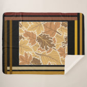 De durf in de Herfst Sherpa Deken (Voorkant (horizontaal))