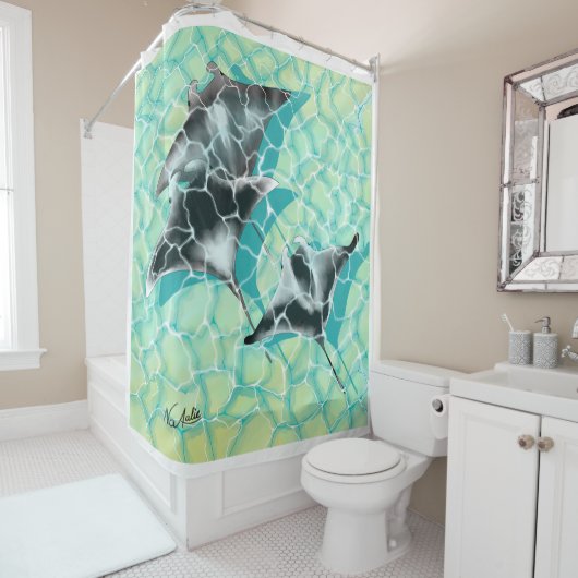 DE Duschvorhang Manta Rochen Douchegordijn (In situ)