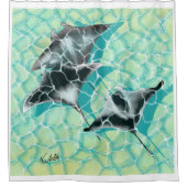 DE Duschvorhang Manta Rochen Douchegordijn (Voorkant)