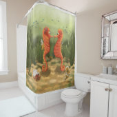 DE Duschvorhang Seepferdchen  Douchegordijn (In situ)
