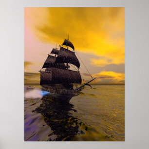 DE DUTCHMAN-AFDRUKKING VAN DE FLYING POSTER