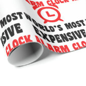 de duurste wekker ter wereld cadeaupapier (Rol Hoek)