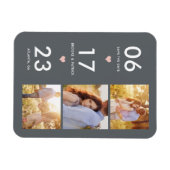 De duurzame KLEUR van de Datum EDITABLE bewaart de Magneet (Horizontaal)