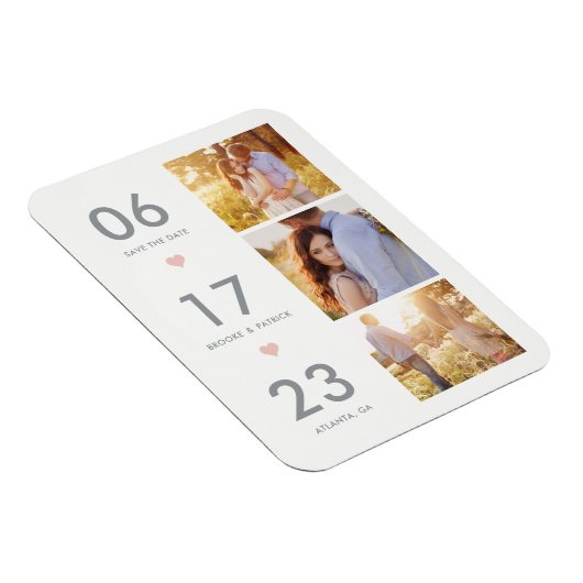 De duurzame KLEUR van de Datum EDITABLE bewaart de Magneet (Rechterzijde)