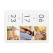 De duurzame KLEUR van de Datum EDITABLE bewaart de Magneet (Horizontaal)