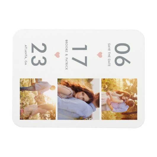 De duurzame KLEUR van de Datum EDITABLE bewaart de Magneet (Horizontaal)