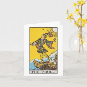 De dwaas tarot kaart (Gele Bloem)