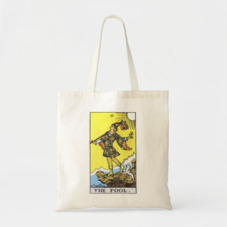 De dwaas tarot kaart canvas tas