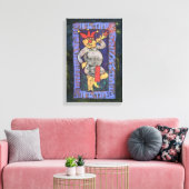 De Dwaas Tarotkaart Canvas Afdruk (Insitu (Woonkamer))