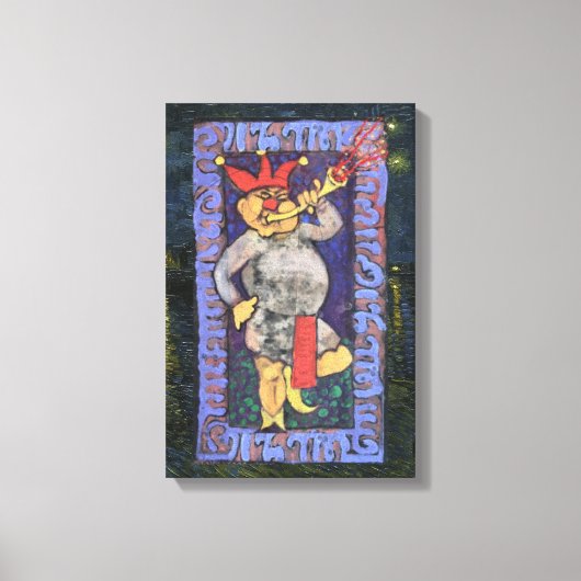 De Dwaas Tarotkaart Canvas Afdruk (Voorkant)