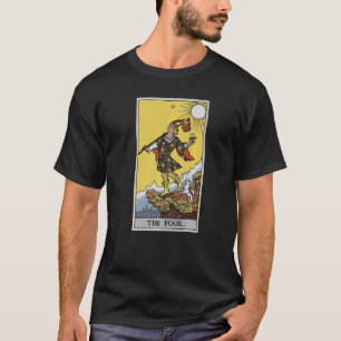 De Dwaas Tarotkaart Heksen Occult Geluksvoorspelli T-shirt