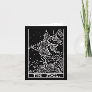 De Dwaas Tarotkaart Hofnar Halloween Gotisch  Kaart