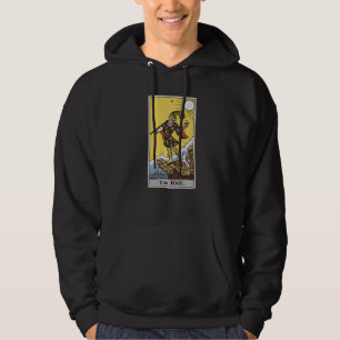 De Dwaas Tarotkaart Pagan Heks Occult Geluksvoorsp Hoodie