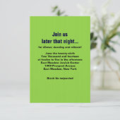 DE DWANGMATIGE TEXTER Bar Mitswa Party Kaart (Staand voorkant)