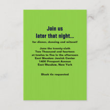 DE DWANGMATIGE TEXTER Bar Mitswa Party Kaart