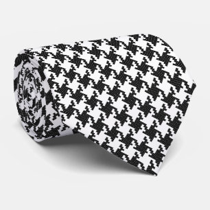 De dwars-steek Houndstooth bont-DE-Poule van Stropdas