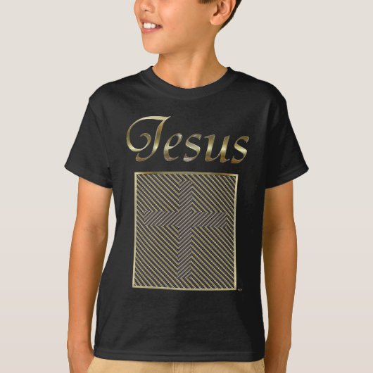 De DwarsOptische illusie van JESUS T-shirt (Voorkant)