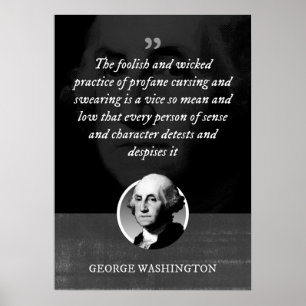 De dwaze en goddeloze praktijk van profane vloeken poster