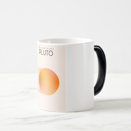 De dwergplaneet Pluto Magische Mok (Voorkant rechts)