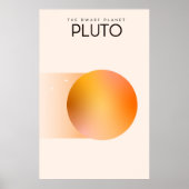 De dwergplaneet Pluto Poster (Voorkant)