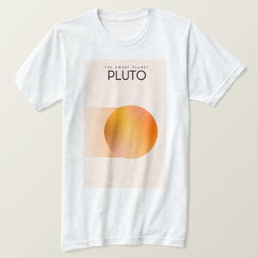 De dwergplaneet Pluto T-shirt (Design voorkant)