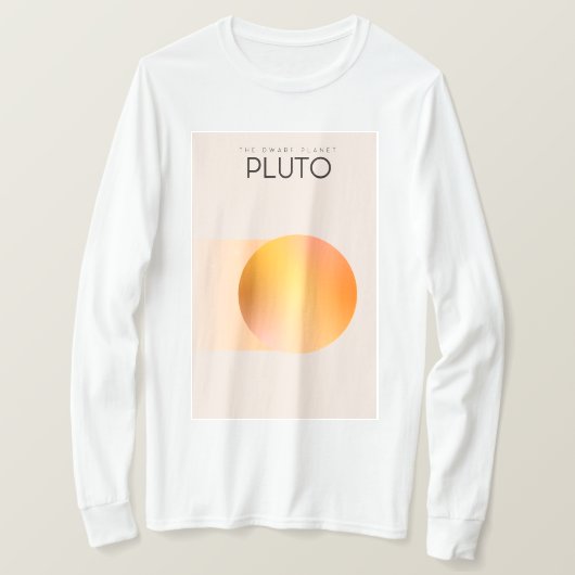 De dwergplaneet Pluto T-shirt (Design voorkant)