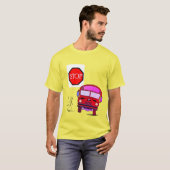 De Dye T-shirt School Bus (Voorkant volledig)