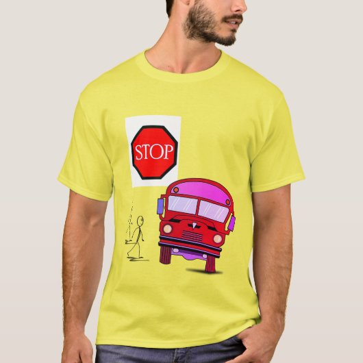 De Dye T-shirt School Bus (Voorkant)