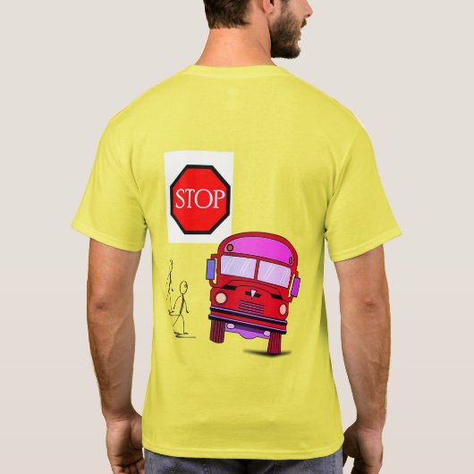 De Dye T-shirt School Bus (Achterkant)