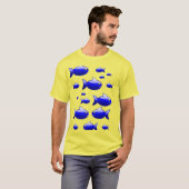 De Dye T-shirt Vis (Voorkant volledig)